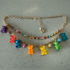 Betsey Johnson Multicolor Gummy Bear Necklace
